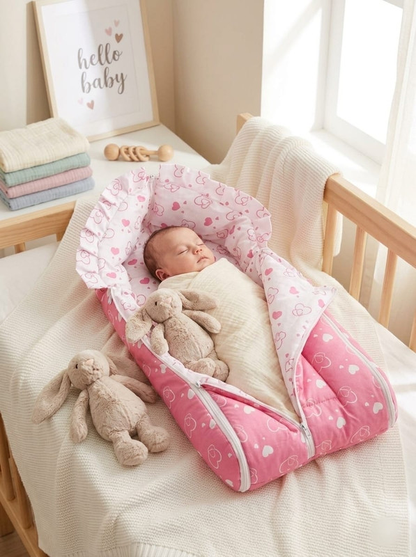 VY Collection Cotton Baby Sleeping Bag Sleeping Bag(Pink)