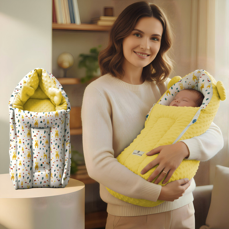 StarAndDaisy 3 in 1 Baby Sleeping Bag, Soft & Comfortable New born carry sleeping set Sleeping Bag