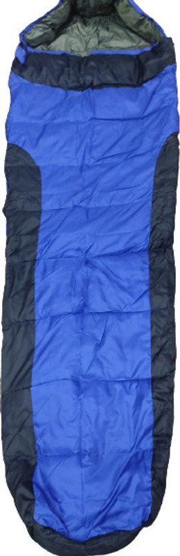 RHINOKraft Hiking & Camping Waterproof Inner Warmed Sleeping Bag(Black)