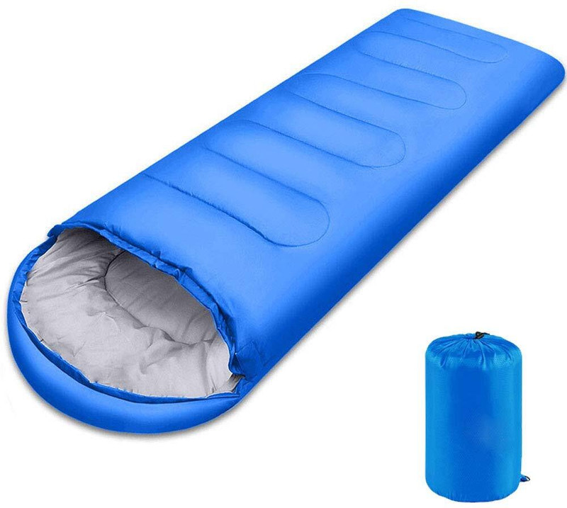 AASTIK SALES WARM&WATERPROOF Lightweight 3 Season Camping fold comfort suit all climates Sleeping Bag(Blue)