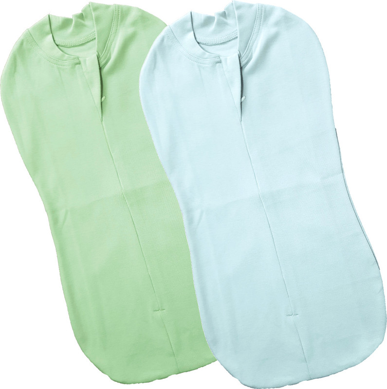 Mammachamp POD/Swaddle/Sleeping Bag/Sack for NewbornBaby 0-3 months PK-2 Light (Green+Blue) Sleeping Bag(Green, Blue)