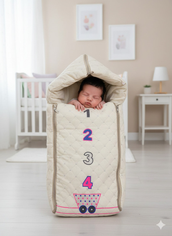 KAVYA ENTERPRISE Soft Cotton Baby Sleeping Bag for Kids (Colour And Design As Per Stock) Sleeping Bag(Multicolor)