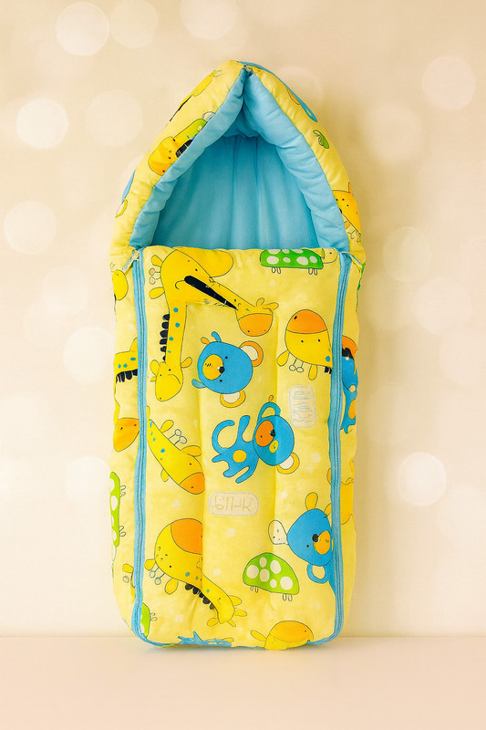 Baby Desire Baby Bed Cum and Sleeping Bag (0 to 7 Months) Sleeping Bag (Yellow) Sleeping Bag(Yellow)