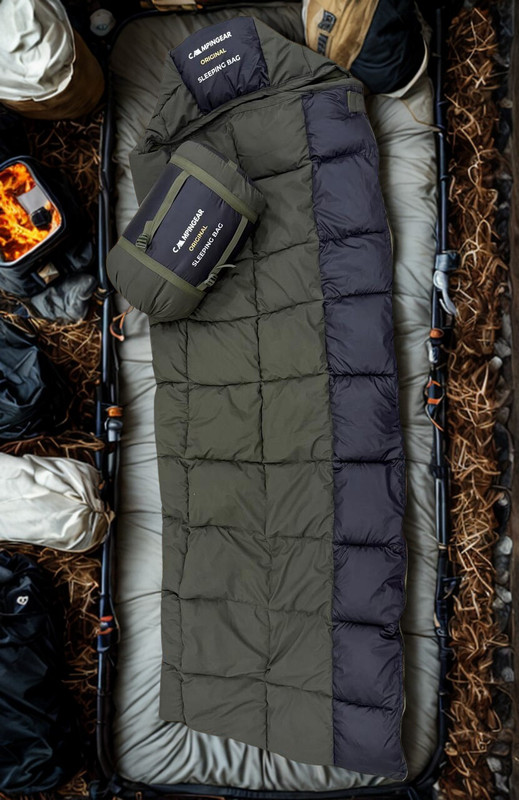 Campingear Arctic Pro X10 Winter Explorer Sleeping Bag(Green, Black)