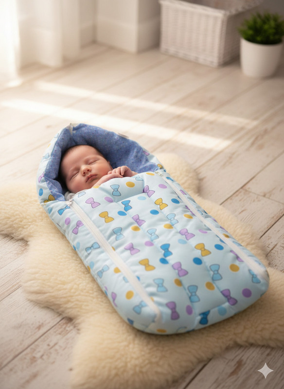 Globalrise All-Season Baby Sleeping Bag | Easy Zip Kids Sleeping Sack for Night Use Sleeping Bag(Blue)