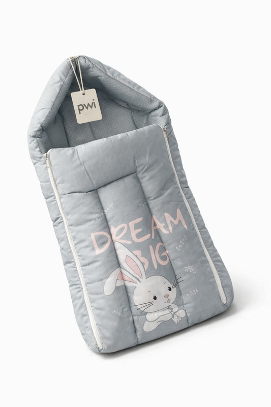 PWI Dream Big Bunny Hooded Baby Sleeping Bag Sleeping Bag(Blue)