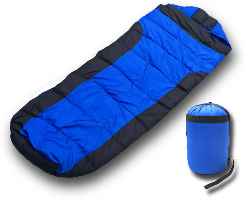 Aim Emporium 15°C to 25°C Sleeping Bag For Camping and Traveling (Blue,1kg) Mummy Sleeping Bag(Blue, Multicolor)