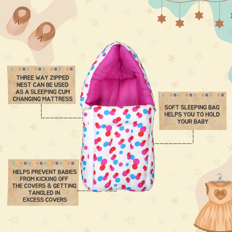 FULESHWAR Baby Sleeping Bag – Soft & Cozy for Newborns Sleeping Bag(Multicolor)