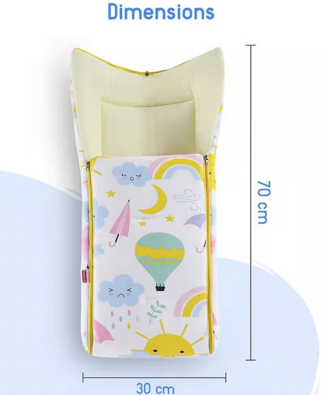 Shreeji 20 in 1 Baby Bed, Baby Bedding for New Born & Carry Nest, Cotton Sleeping Bag(Multicolor)