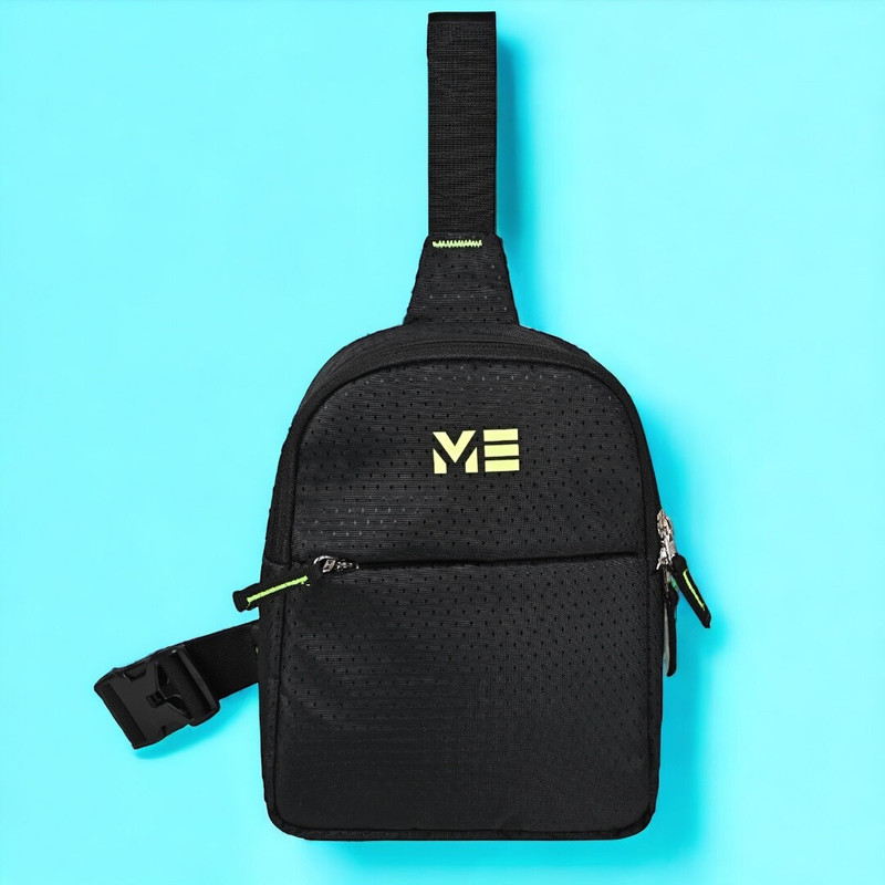 Lappee Tourister Crossbody waist chest side sports bag for men and women Travel. Chest Bag(Black)