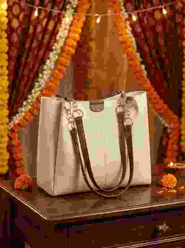 Mifra White Shoulder Bag Handbag