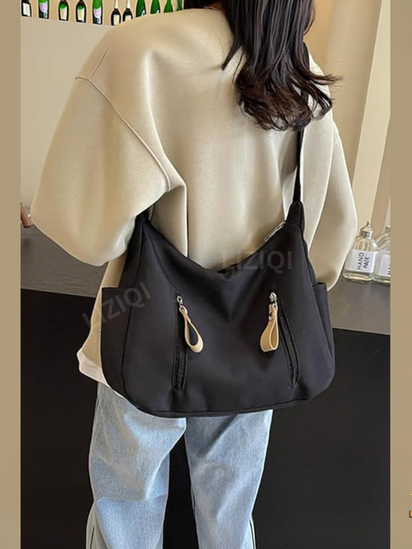 LIZIQI Beige Sling Bag Stylish Trendy Canvas