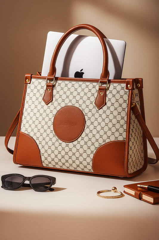 s.p. pearls Women Tan Tote(Pack of: 2)