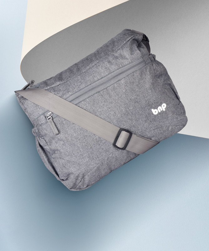 BAGS N PACKS Grey Sling Bag BNP 094 A Sling Messenger Cross Body bag