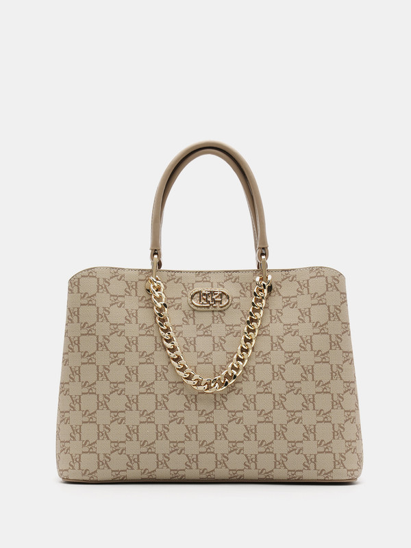 U.S. POLO ASSN. Beige Satchel Zoe