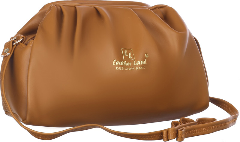 Leather Land Tan, Gold Sling Bag Cherry sling in Golden Tan