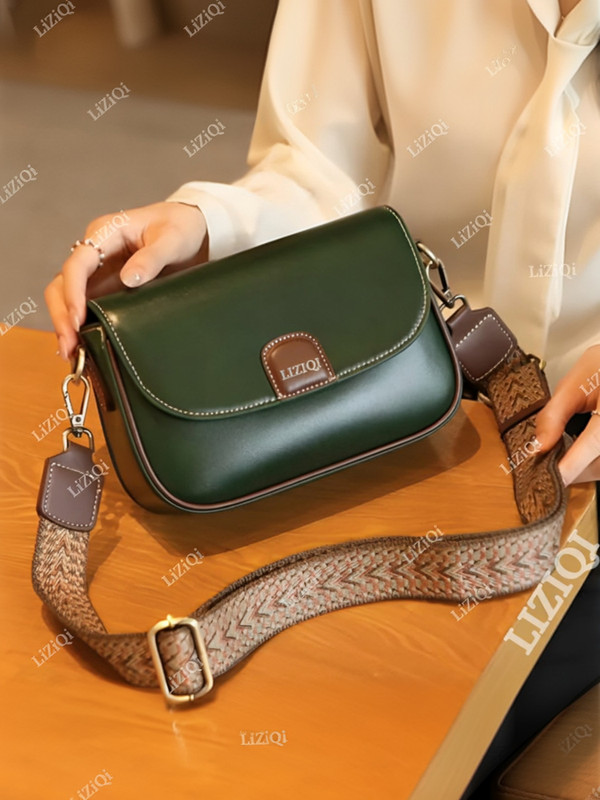 LIZIQI Green Sling Bag for women Ladies side