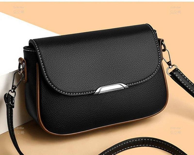 ZAALIQA Black Shoulder Bag Luxury Designer Women's Crossbody and Shoulder Bags. Travel Bags for Ladies