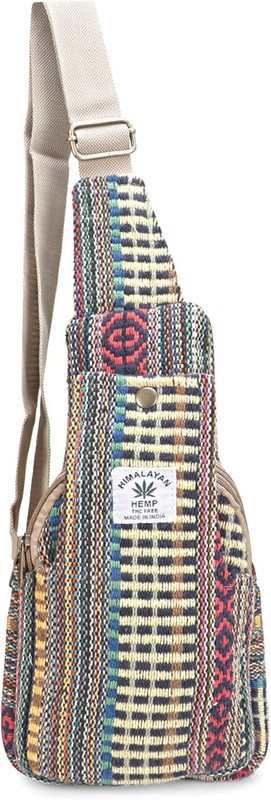 LONGING TO BUY Yellow Shoulder Bag Hemp Chest Belt