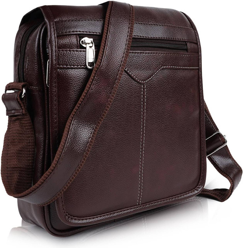 DEOXO Brown Sling Bag Travel Bag/Cross Body Bag/Office Business Bag/Messenger Bag/Stylish sling Bag
