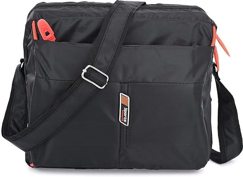 jettik Black Messenger Bag Sport Black Sling Bag