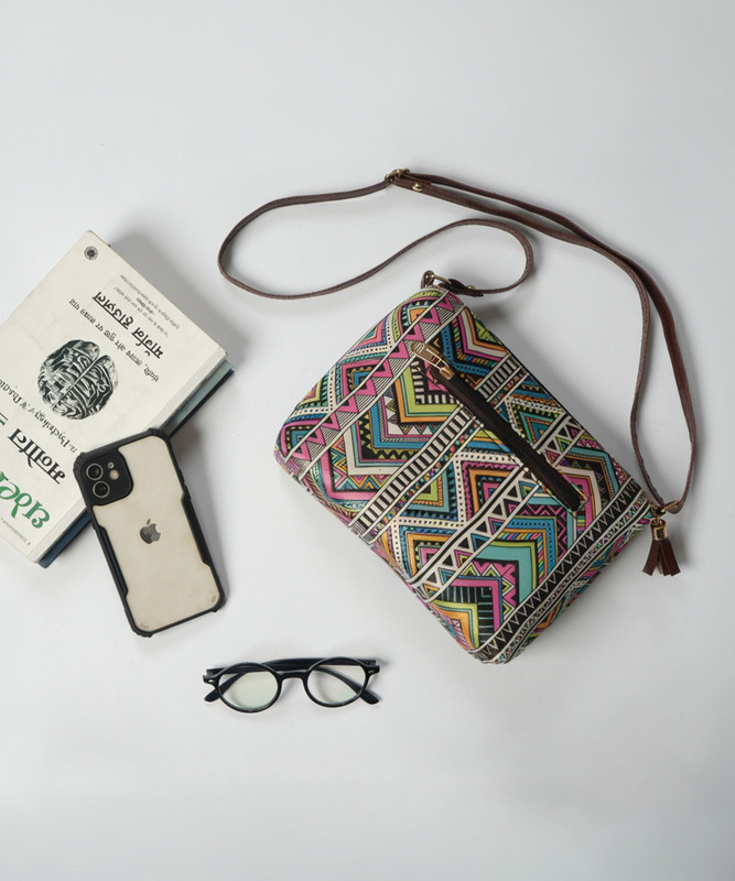 Hamensch Multicolor Sling Bag Printed sling bags women