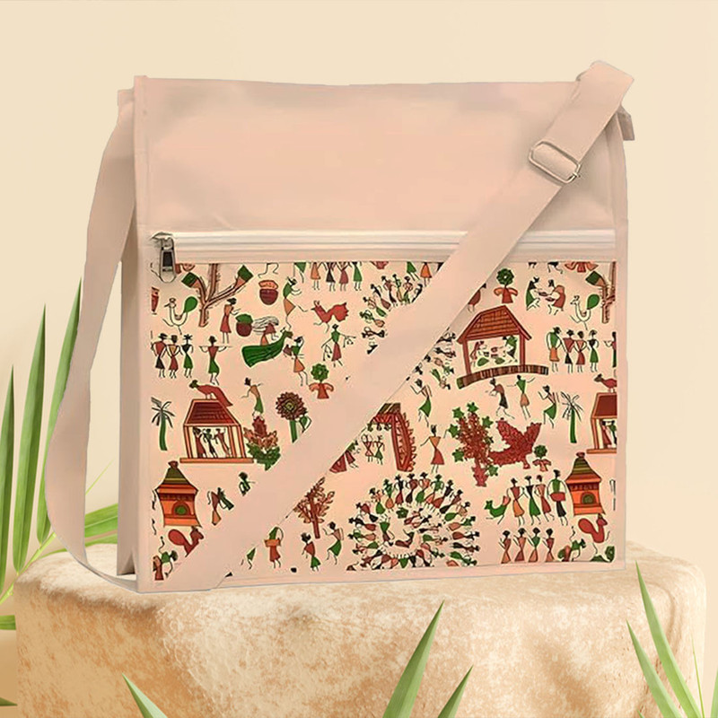 PrintingZone Premium Women’s College Bag - Fashion Meets Comfort Messenger Bag(Multicolor, 9 inch)