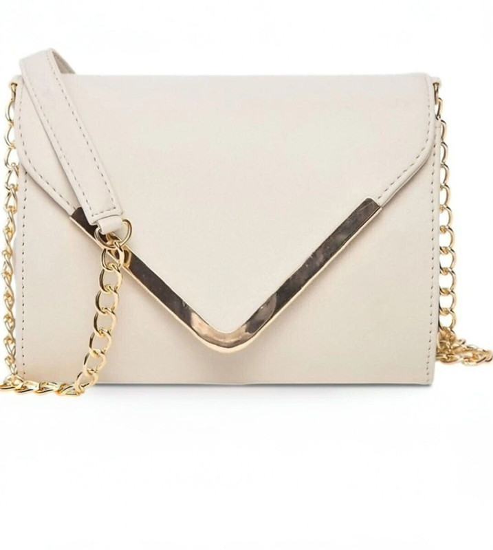 ARNLC White Sling Bag For Women With Adjustable strap (2L Capacity,1 Compartemnt)