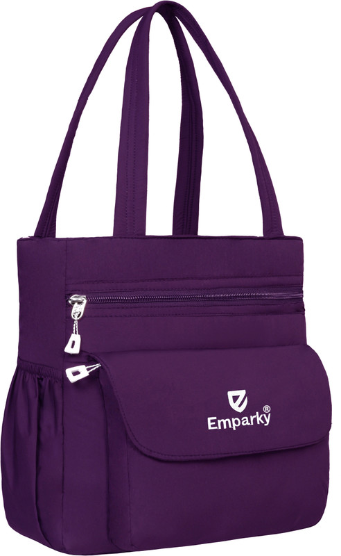 Emparky Purple Shoulder Bag Elegant with Ethnic Design