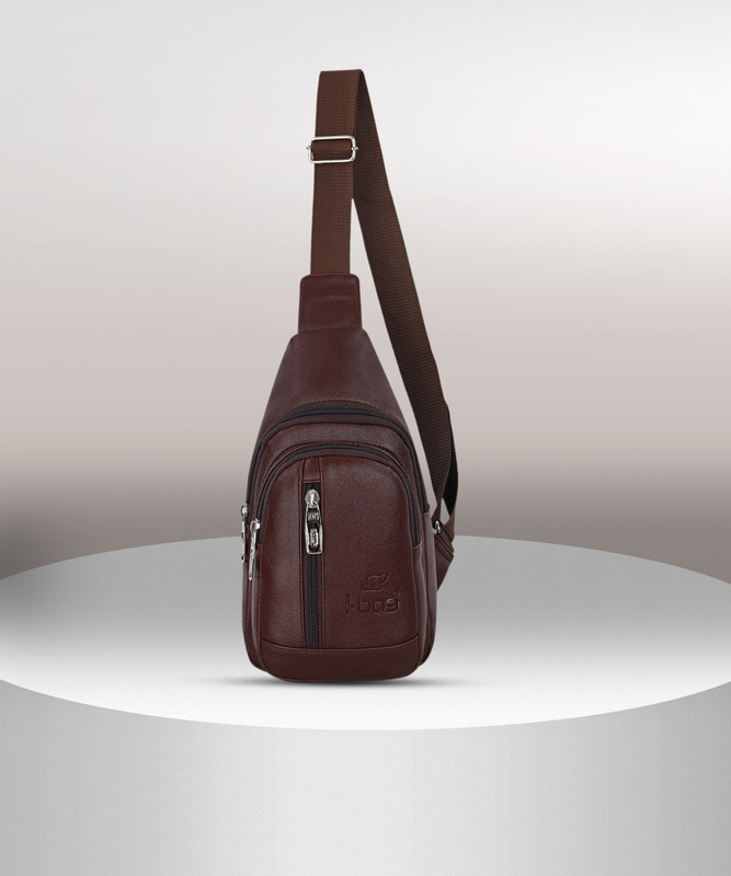 VENLUM Brown Shoulder Bag Men & Women