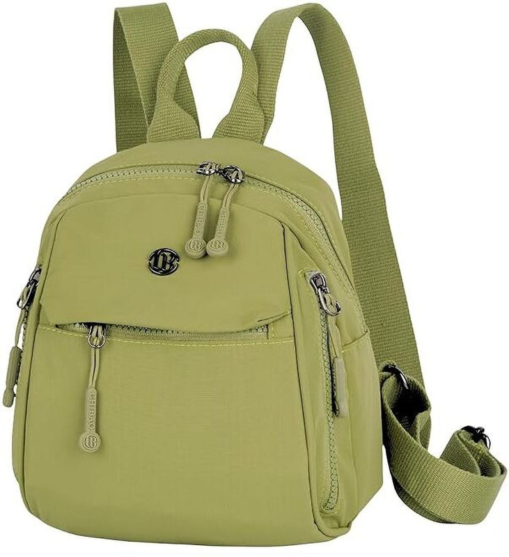 TS WITH TECHSUN Green Messenger Bag Small Backpack for Women Girls Mini Nylon Backpack Fashion Book bag Day pack