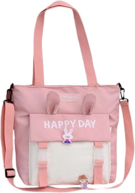 kidsmuch Pink Tote Nylon cloth women's bag new shoulder bag Korean version sweet and fashionable