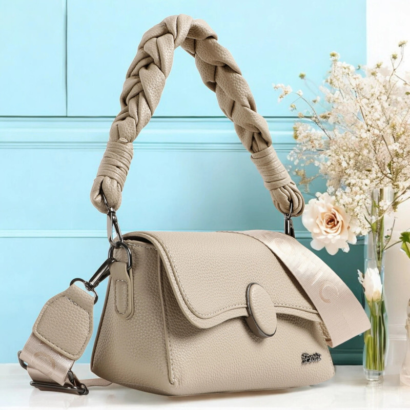 Exotic Purple Sling Bag Flap Design Texture Sling Bag
