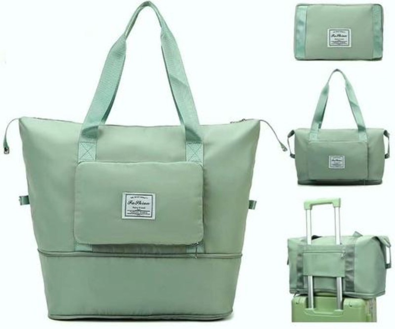 HINEX Green Tote Folding tote bag sling bag travel bag for girls and women