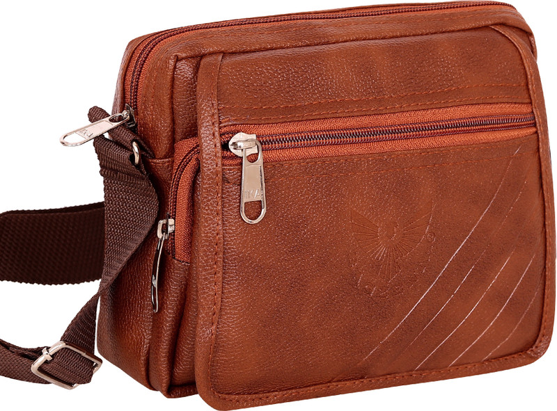 Bagzenia Brown Sling Bag Crossbody shoulder bag
