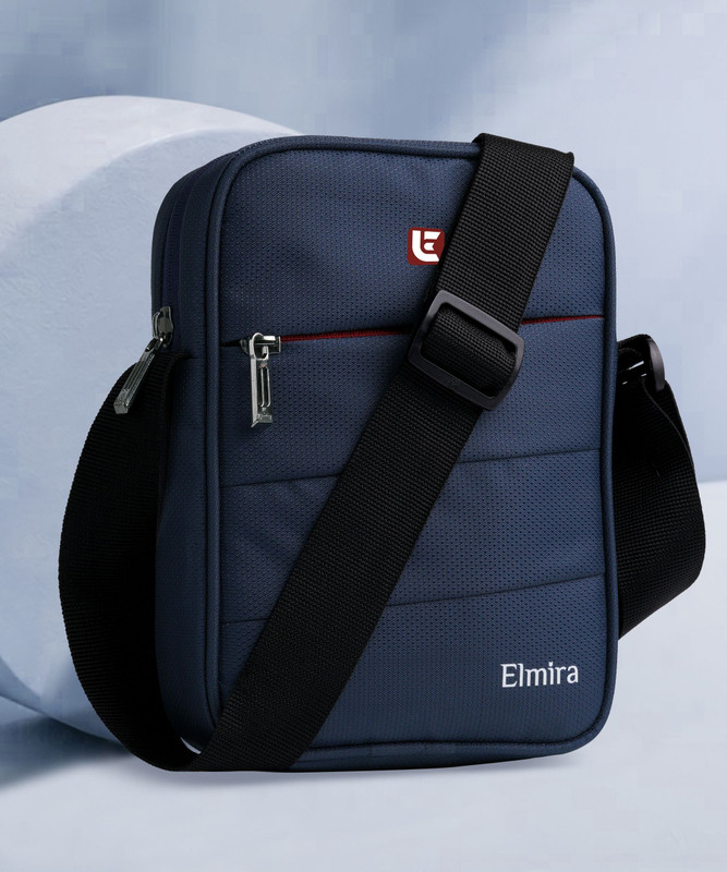 Elmira Blue Sling Bag Mini Sling Bag / Small Side Travel Crossbody Office Passport Messenger Bag