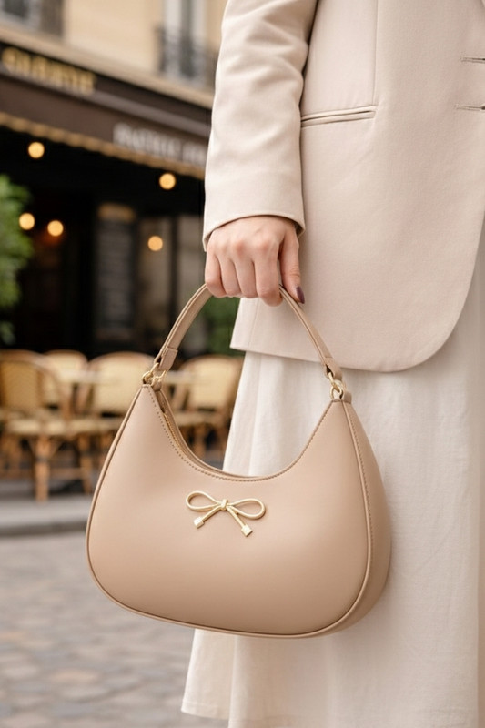 PMTRA Beige Sling Bag Sling bag