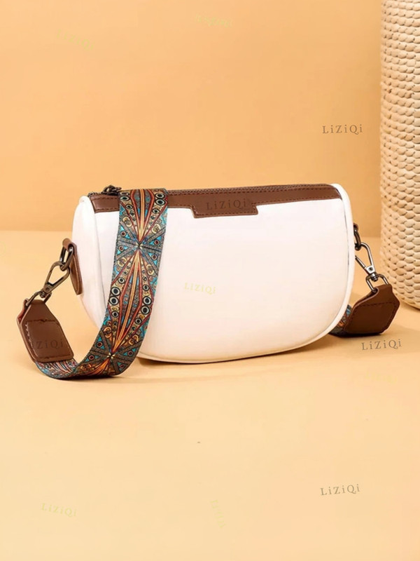 LIZIQI White Sling Bag White for women side small mini
