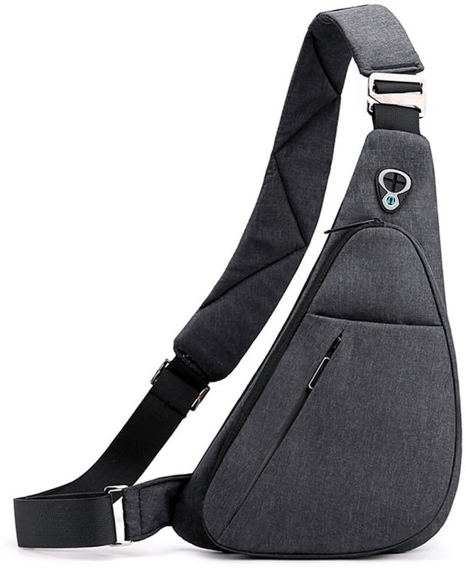 SERPLEX Small Waterproof Sling Bag Shoulder Backpack For Travel Hiking Crossbody Chest Waist Bag(Black)