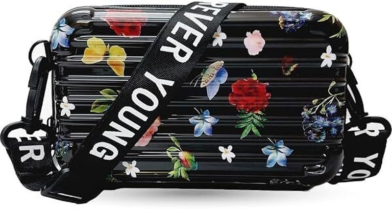 HAYSCH Black Sling Bag BlackRose
