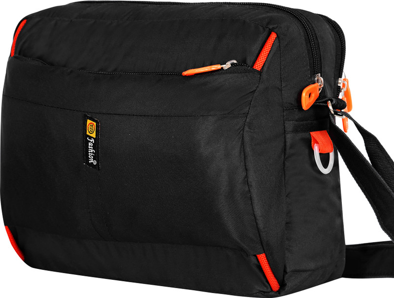 isr fashion Black Sling Bag Cross body Men’s Sling Messenger Bag for Travel / Office / Business