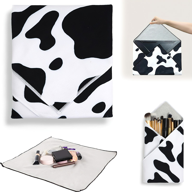 Pivdo Magic Self Adhesive Cloth Wrap | 20"x20" Anti-Scratch Camera Lens Wrap | Portable Multi-Purpose Protective Makeup Bag | Versatile Self-Adhesive Cloth for Various Uses  Camera Bag(Black, White)