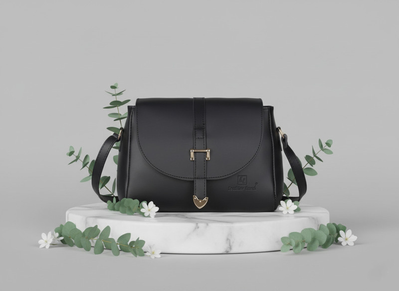 Leather Land Black, Multicolor Sling Bag New Buckle Sling in Dashi Black