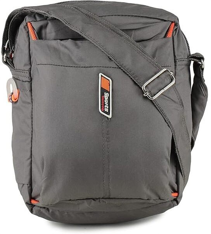 TrueChoice Black, Grey Sling Bag Unisex Messenger: Water-Resistant, Durable, Adjustable Strap(Pack of 2)