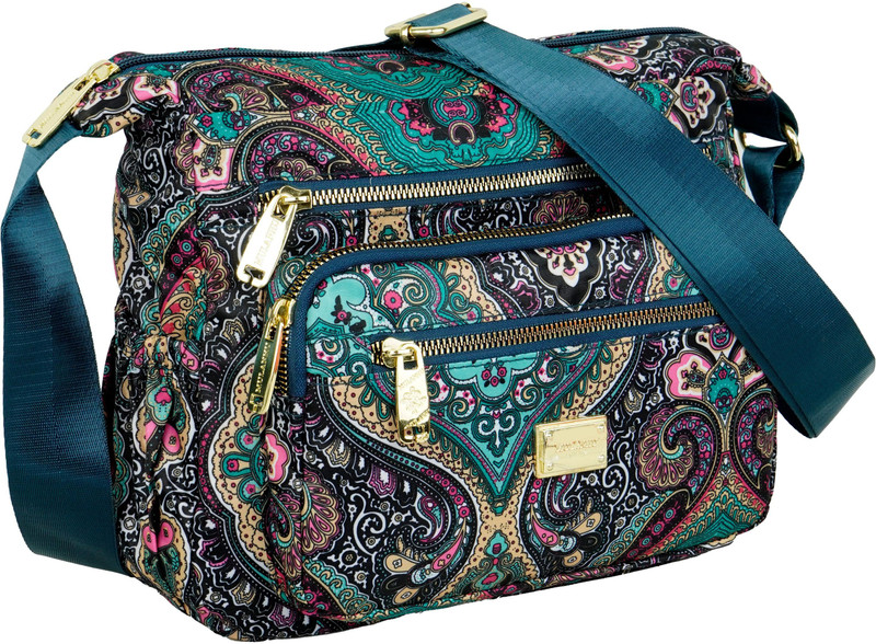 STORITE Multicolor Sling Bag Crossbody Sling Bag with Multi-Compartment, Adjustable Shoulder Strap