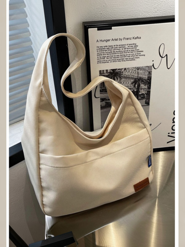 LIZIQI Tan Sling Bag Trendy Canvas Hand
