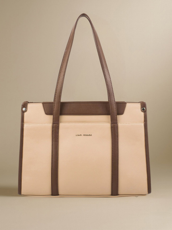 LINO PERROS Beige Tote Beige Tote Bag