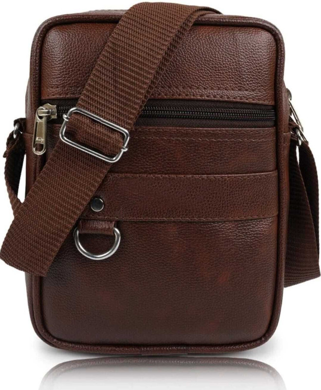 TORRENTO Brown Shoulder Bag Men & Women Tan Messenger Bag