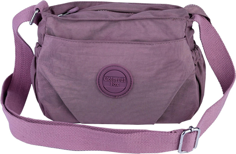 STORITE Purple Sling Bag Women's Stylish Small Nylon Lightweight Sling Crossbody Shoulder Bag