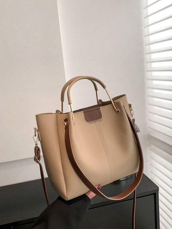 accomade Multicolor Hand-held Bag Casual Women’s Shoulder Bag in pu-Leather- Spacious Tote with 1 Main Compartment